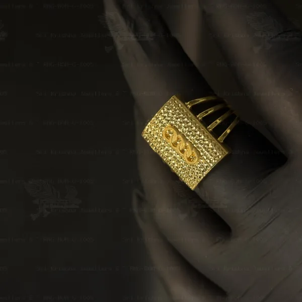 Designer Bombay Gents Rings (Rectangle Four Circle / Audi)