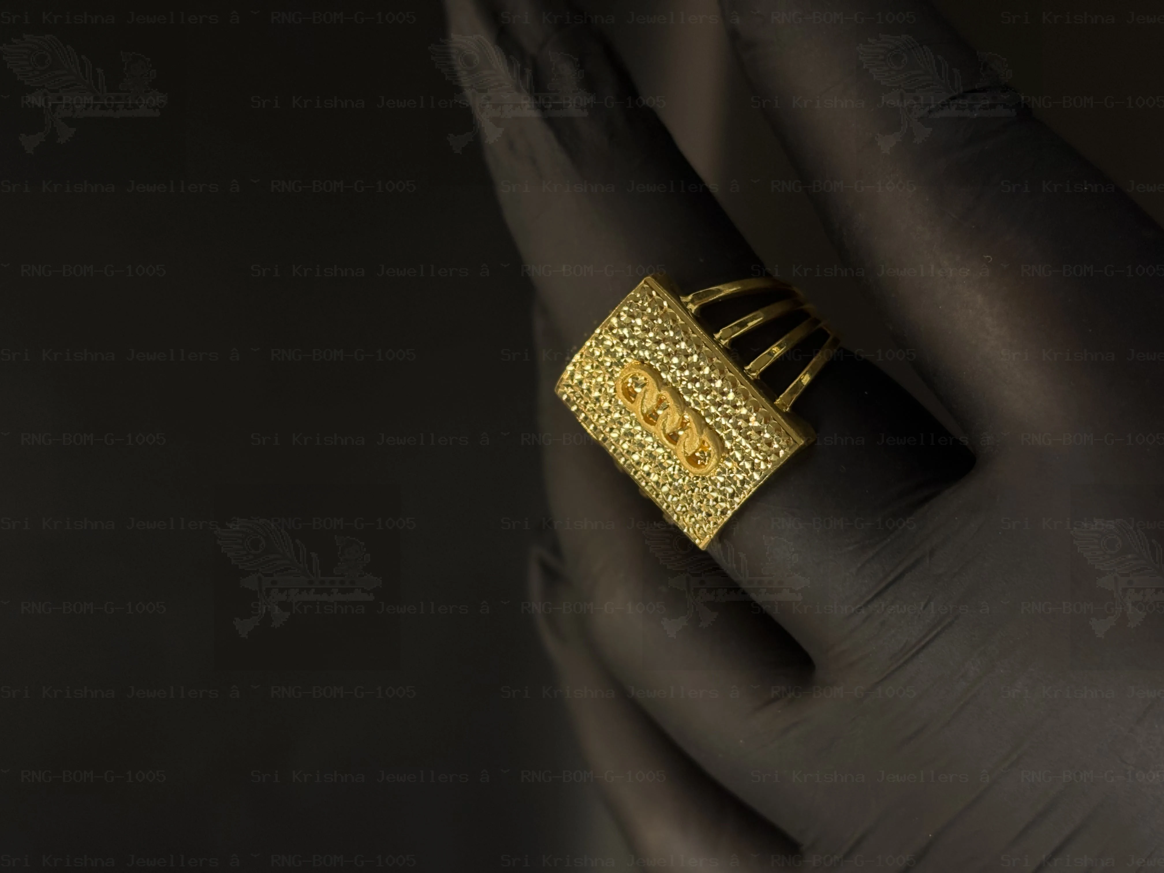 Designer Bombay Gents Rings (Rectangle Four Circle / Audi)