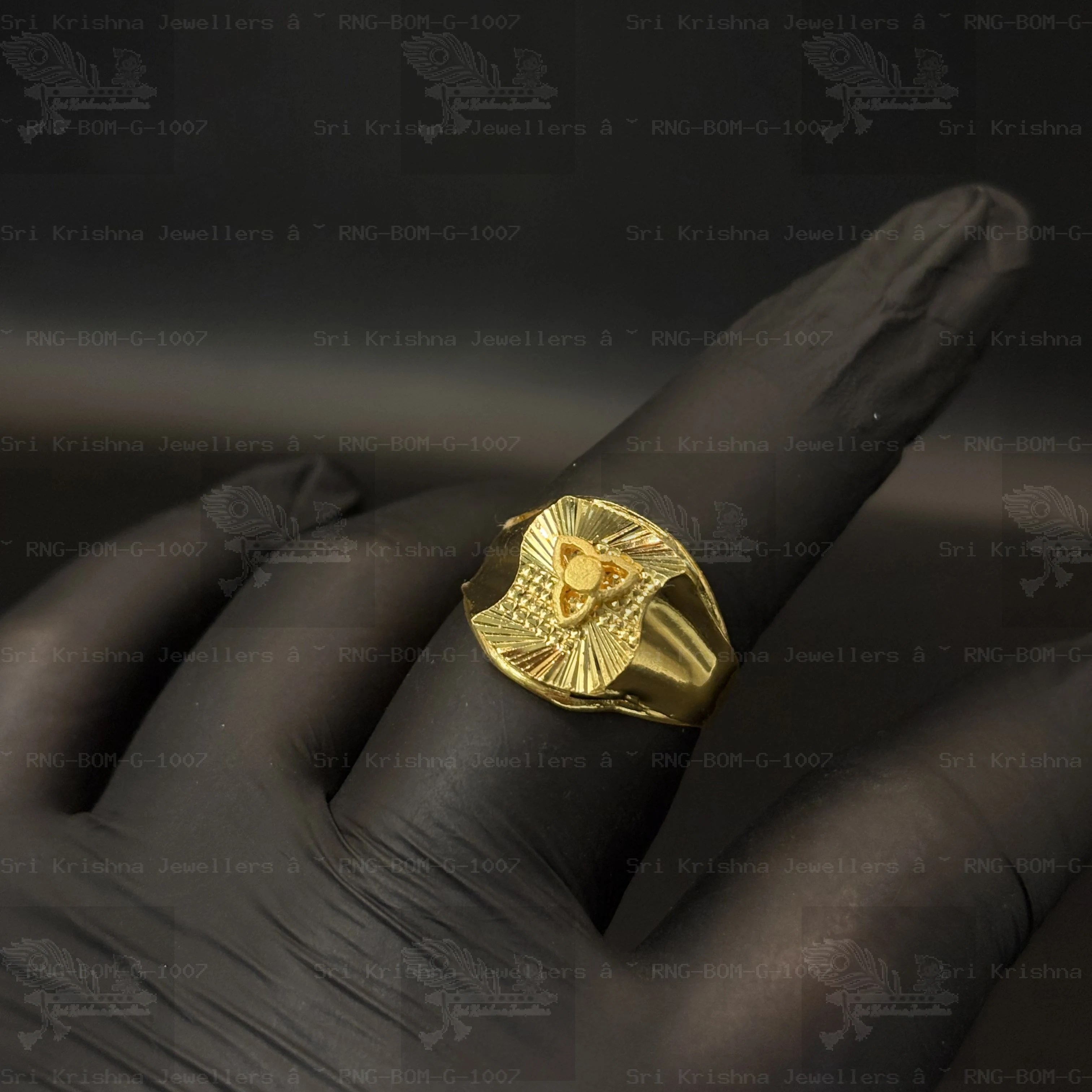 Designer Bombay Gents Rings (Tri-Shape)