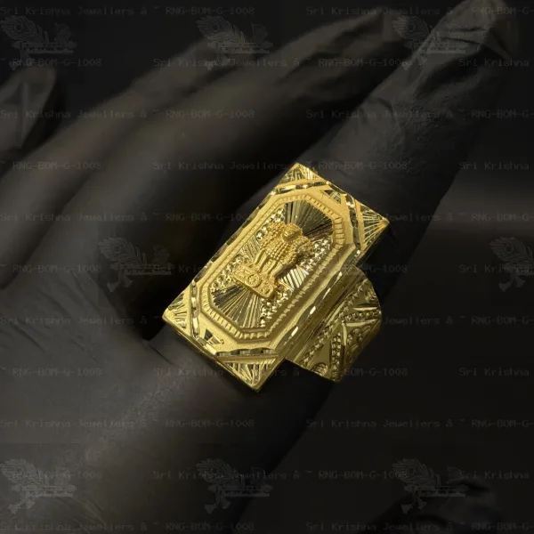 Designer Bombay Gents Rings (Ashoke Stambha , National Emblem)