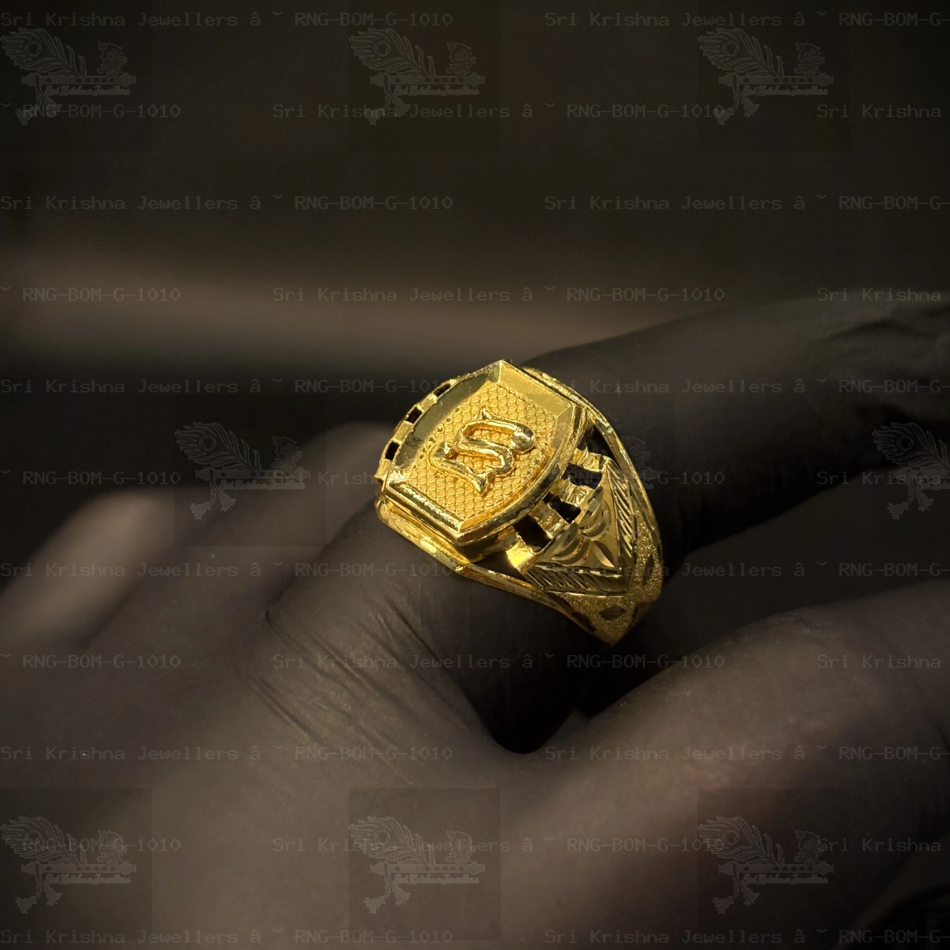 Designer Bombay Gents Rings (S Letter)
