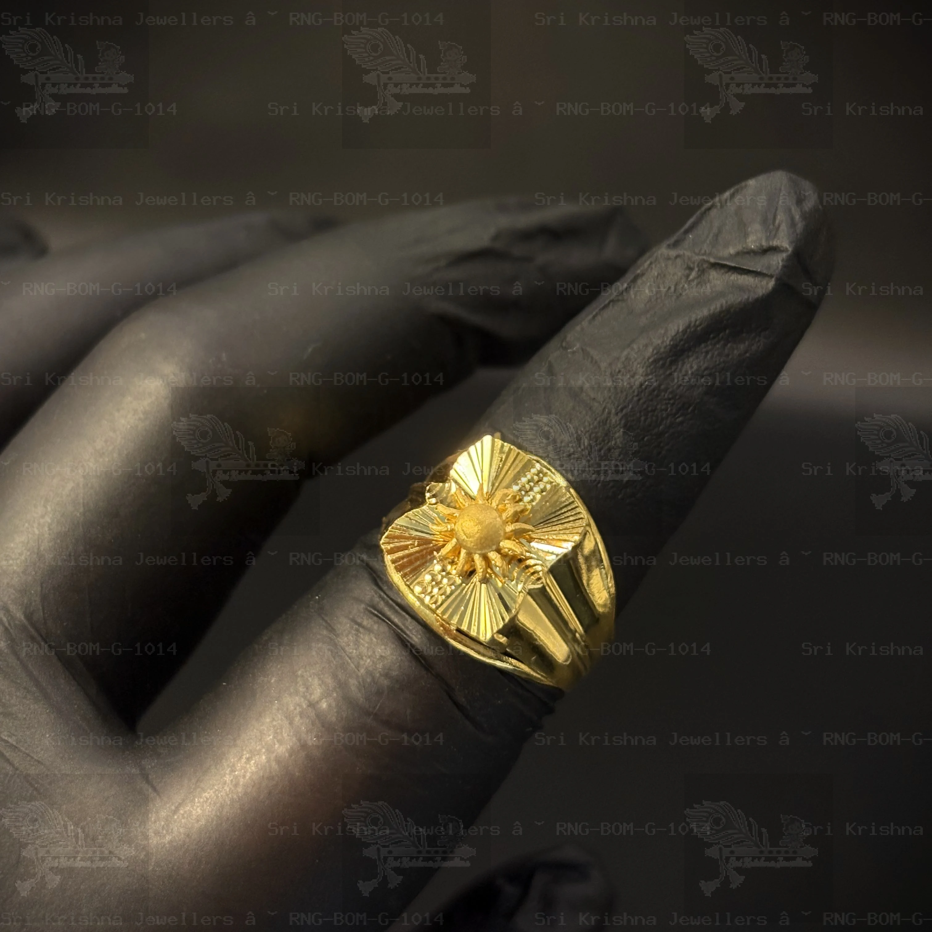 Designer Bombay Gents Rings (Sun-Shape)